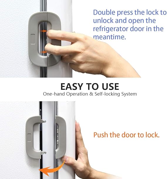 Pack of 02 Child Safety Refrigerator Lock