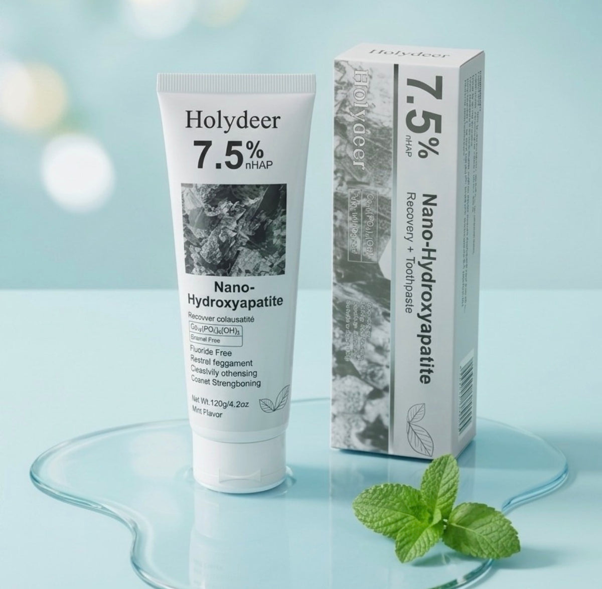 Holydeer 7.5% Toothpaste nHAP Nano-Hydroxyapatite Toothpaste