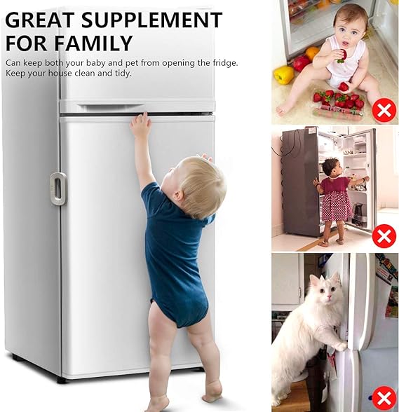 Pack of 02 Child Safety Refrigerator Lock