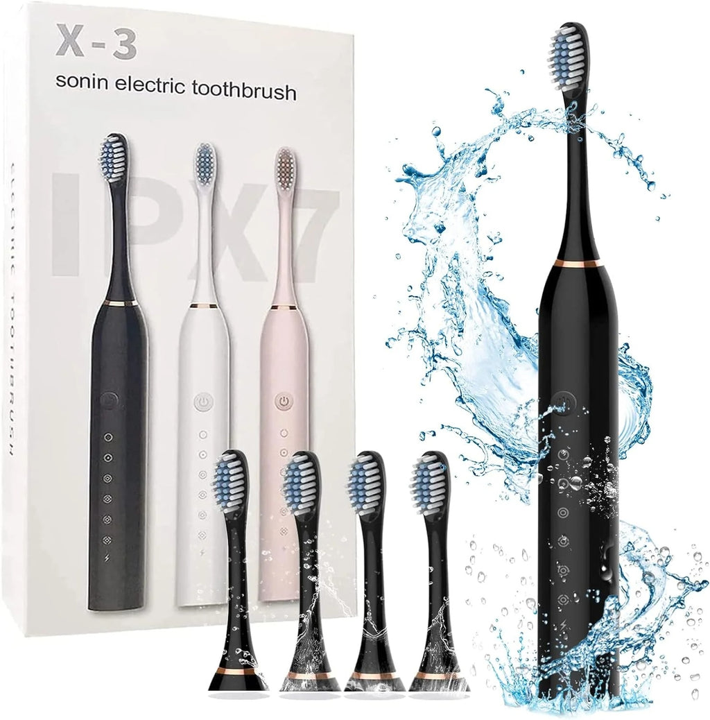 X-3 Sonic Electric Toothbrush with Replacement Heads