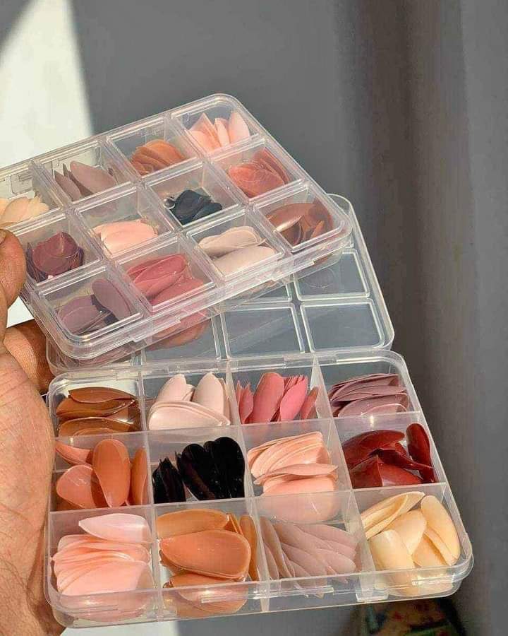 Premium 144 PCs Nails box Artificial Nails Pack