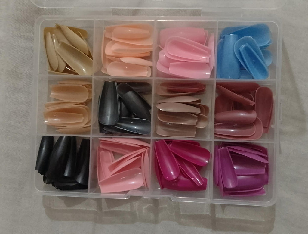 Premium 144 PCs Nails box Artificial Nails Pack