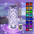 Rechargeable Rose Diamond Table Lamp with Wireless Remote - 16 RGB Colours